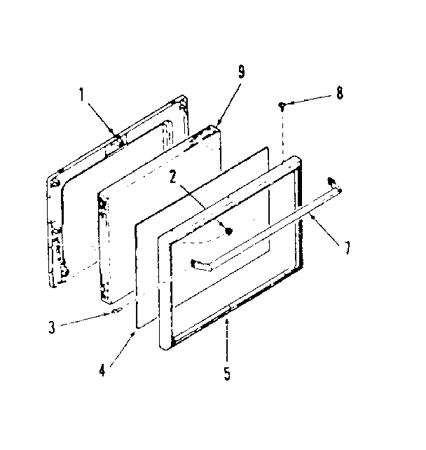 911.3628611 OVEN DOOR