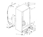 Kenmore 1068265911 cabinet parts diagram