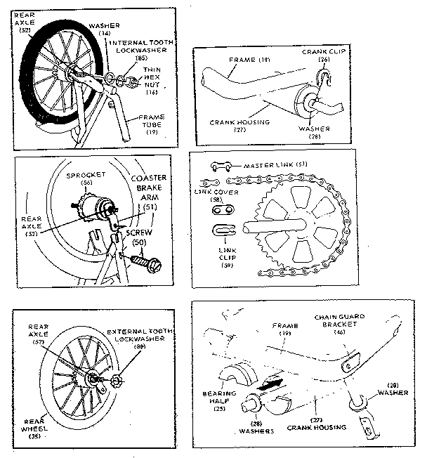 Crank and wheel assembly
