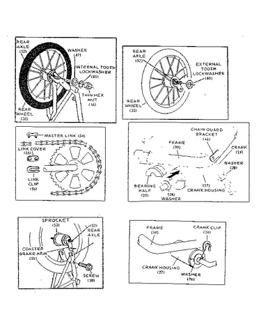 Crank and wheel assembly