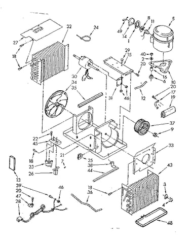 Air flow and unit parts