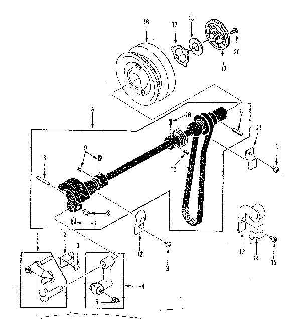 Take up lever assembly