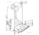 Kenmore 1068536880 cabinet parts diagram