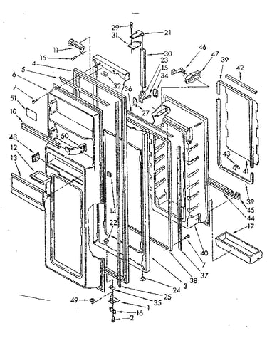Refrigerator door