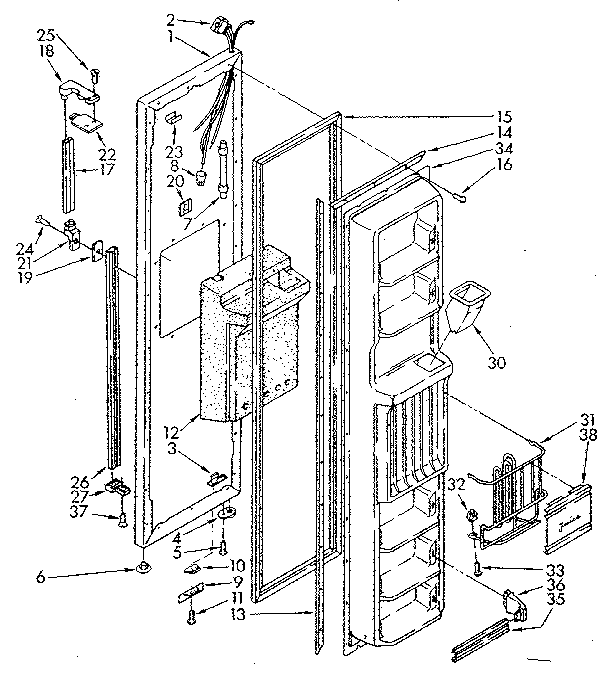 Freezer door