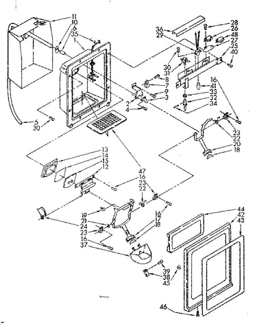 Dispenser front