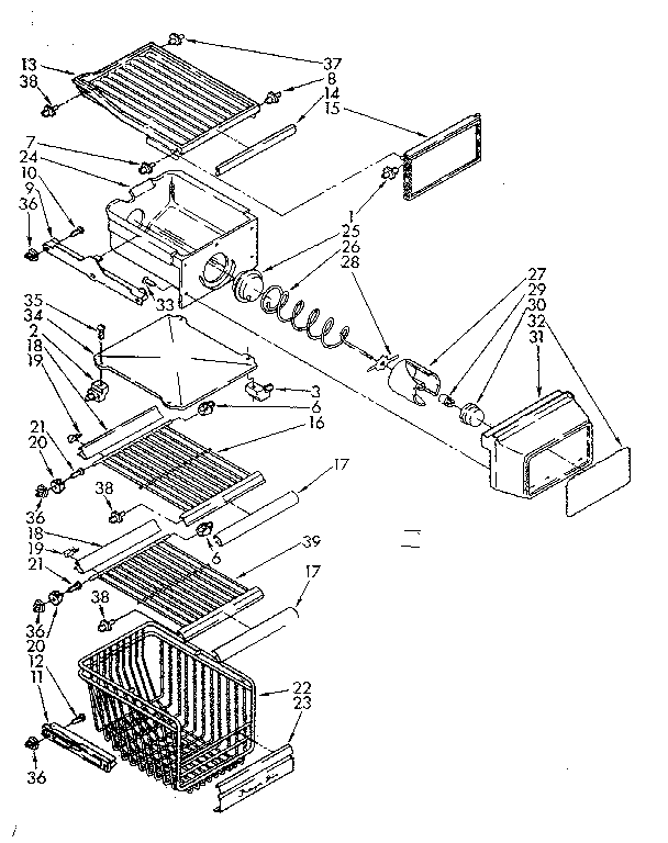 Freezer interior
