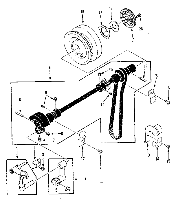 Take up lever assembly