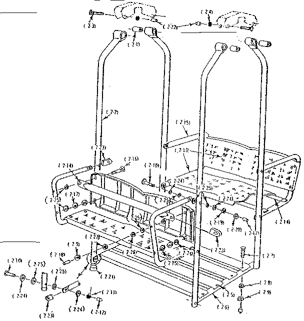 Lawn swing assembly