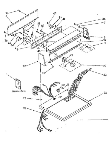 Top and console parts