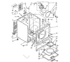 Kenmore 11086664800 cabinet parts diagram
