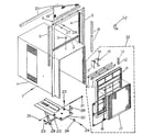 Kenmore 2538740960 cabinet and front panel parts diagram