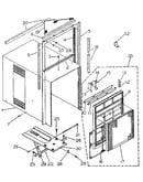 Cabinet and front panel parts