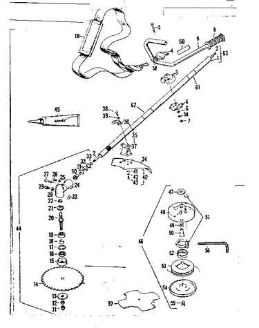 Drive shaft and blade