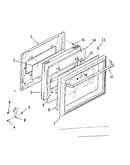 Full glass upper oven and lower broiler door