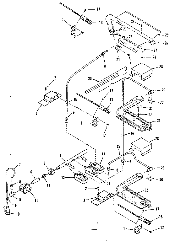 Burner section