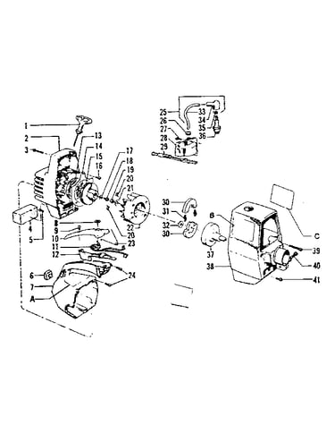 Rope and handle starter