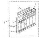 Kenmore 2538755101 cabinet and front panel parts diagram