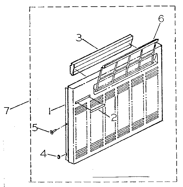 Cabinet and front panel parts