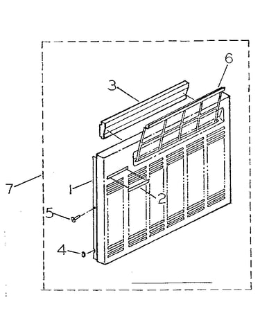 Cabinet and front panel parts