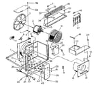 Kenmore 2538755101 electrical system and air handling parts diagram