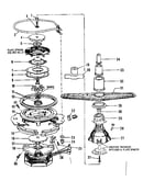 Motor, heater, and spray arm details