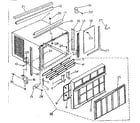 Kenmore 2538751300 cabinet parts diagram