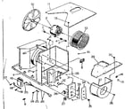 Kenmore 2538751300 electrical system and air handling parts diagram