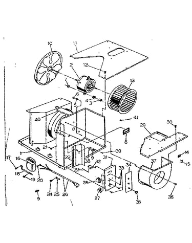 Electrical system and air handling parts
