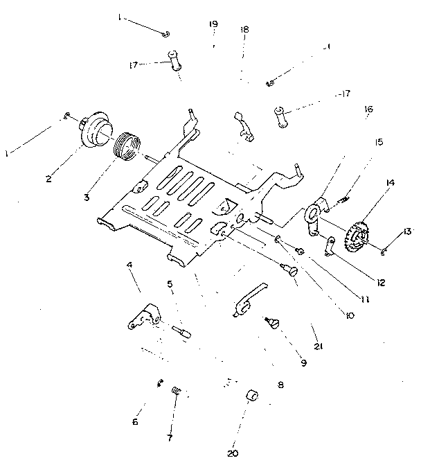 RIBBON CASSETTE BASE