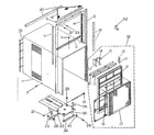 Kenmore 2538750961 cabinet and front panel parts diagram