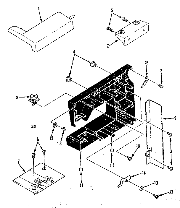 Extension plate and needle plate parts