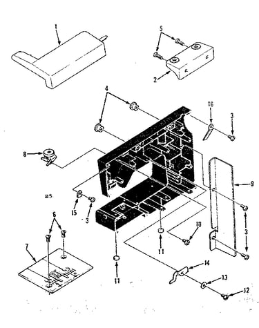 Extension plate and needle plate parts
