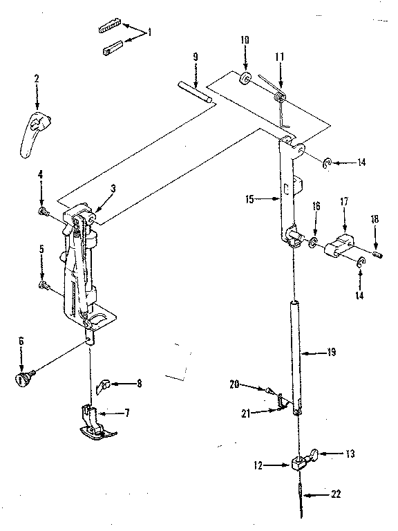 Presser foot parts