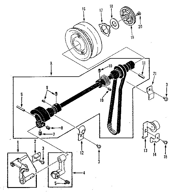 Take up lever assembly
