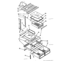 Kenmore 1068768872 shelf parts diagram