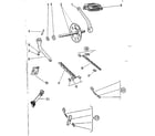 Sears 81780800 pedals, chains, chain tensioner diagram