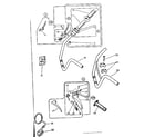 Sears 81780820 handlebar and controls diagram