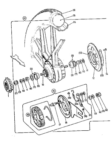Rear wheel