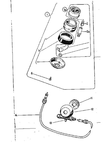 Speedometer with speedometer drive