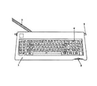 IBM PC PORTABLE keyboard (83-key for 5150 and 5160) diagram