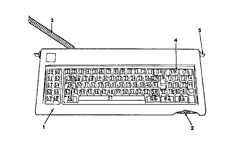 KEYBOARD (83-KEY FOR 5150 AND 5160)