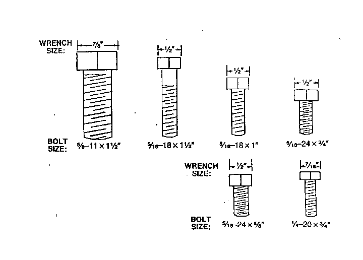 STANDARD BOLTS