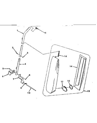 Handle and bag housing