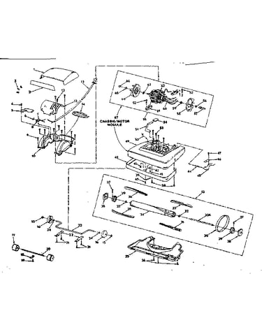 Nozzle and motor assembly