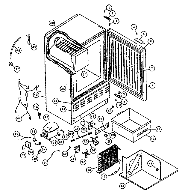 Free standing ice maker