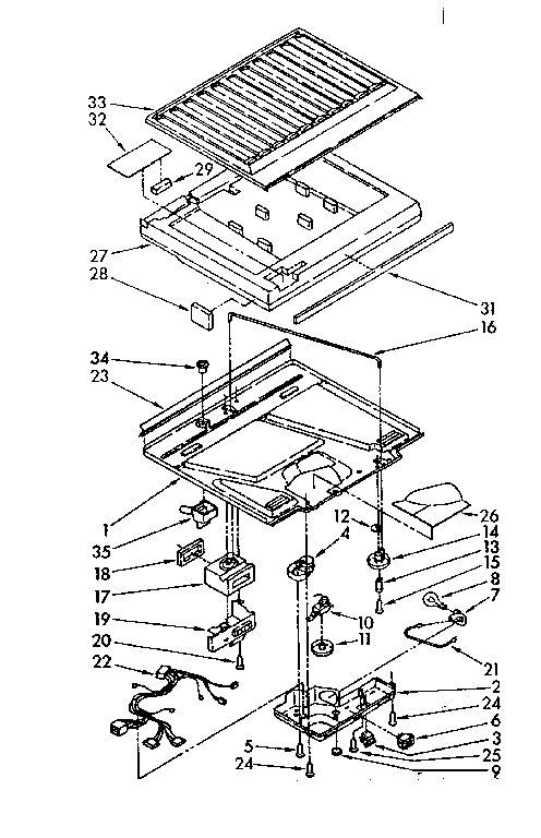 Compartment separator parts