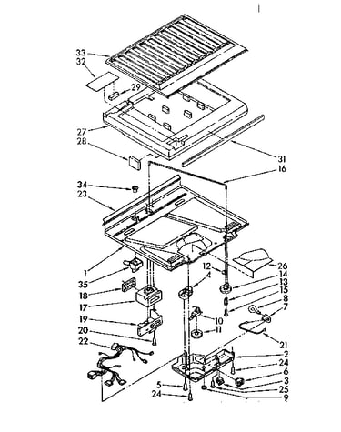 Compartment separator parts