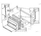 Kenmore 1068778491 freezer door parts diagram