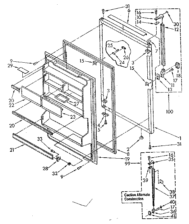 REFRIGERATOR DOOR PARTS